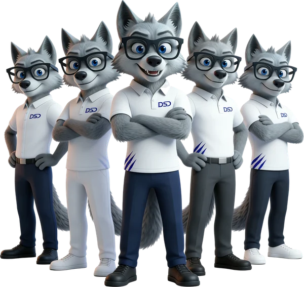 La meute DSD : cinq loups en polo blanc